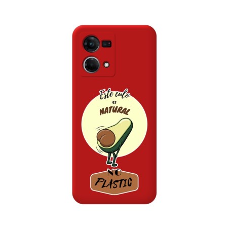 Funda Silicona Líquida Roja para Oppo Reno 7 4G diseño Culo Natural Dibujos