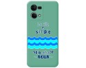 Funda Silicona Líquida Verde para Oppo Reno 7 4G diseño Agua Dibujos
