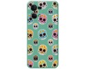 Funda Silicona Líquida Verde para Oppo Reno 7 4G diseño Catrina Dibujos