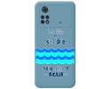 Funda Silicona Líquida Azul para Xiaomi POCO M4 Pro 4G diseño Agua Dibujos