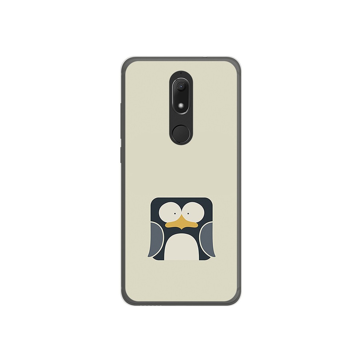 Funda Gel Tpu para Wiko View Prime Diseño Pingüino Dibujos
