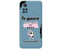Funda Silicona Líquida Azul para Xiaomi POCO M4 Pro 4G diseño Vaca Dibujos