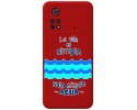 Funda Silicona Líquida Roja para Xiaomi POCO M4 Pro 4G diseño Agua Dibujos
