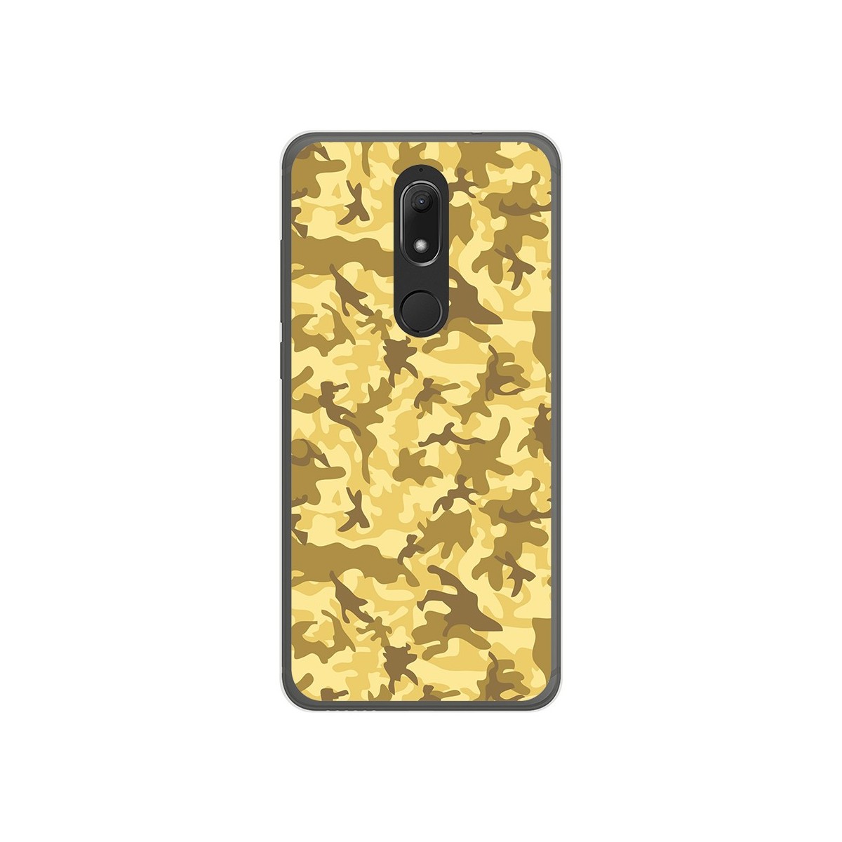 Funda Gel Tpu para Wiko View Prime Diseño Sand Camuflaje Dibujos