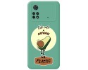Funda Silicona Líquida Verde para Xiaomi POCO M4 Pro 4G diseño Culo Natural Dibujos