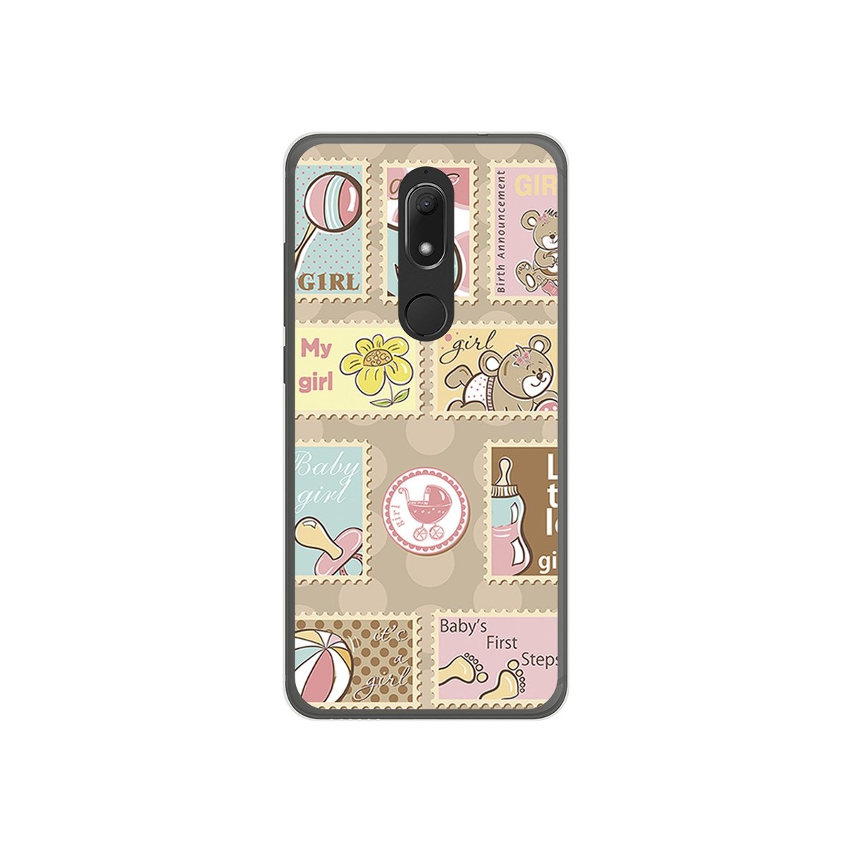 Funda Gel Tpu para Wiko View Prime Diseño Sellos Dibujos