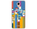 Funda Gel Tpu para Wiko Tommy2 Diseño Apps Dibujos