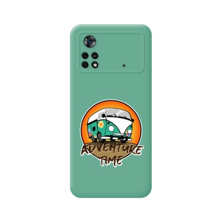 Funda Silicona Líquida Verde para Xiaomi POCO X4 Pro 5G diseño Adventure Time Dibujos