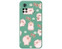 Funda Silicona Líquida Verde para Xiaomi POCO X4 Pro 5G diseño Cerdos Dibujos