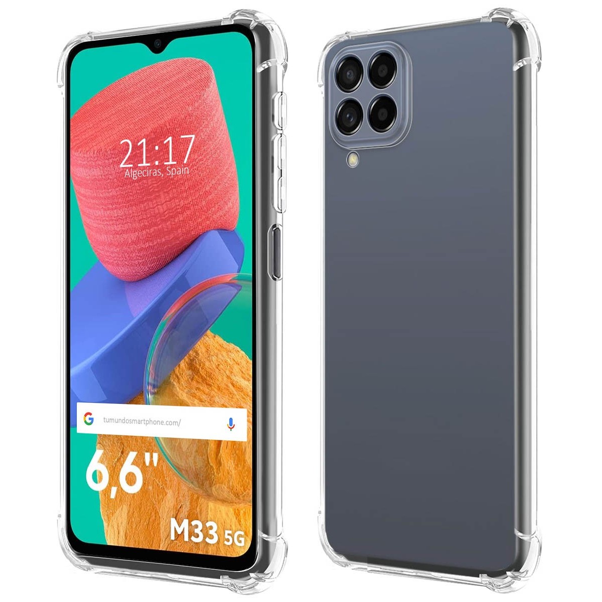 Funda Silicona Antigolpes Transparente para Samsung Galaxy M33 5G