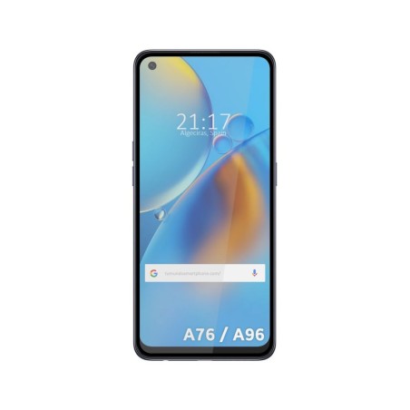 Protector Cristal Templado Completo 5D Full Glue Negro para Oppo A76 / A96 Vidrio