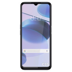 Protector Cristal Templado Completo 5D Full Glue Negro para Realme C35 Vidrio 2