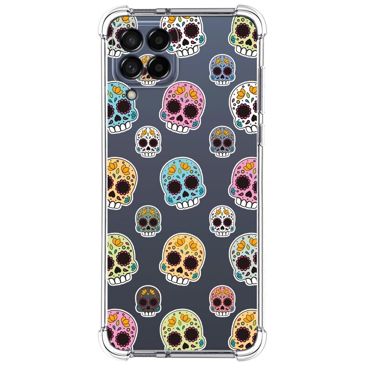 Funda Silicona Antigolpes para Samsung Galaxy M33 5G diseño Catrina Dibujos