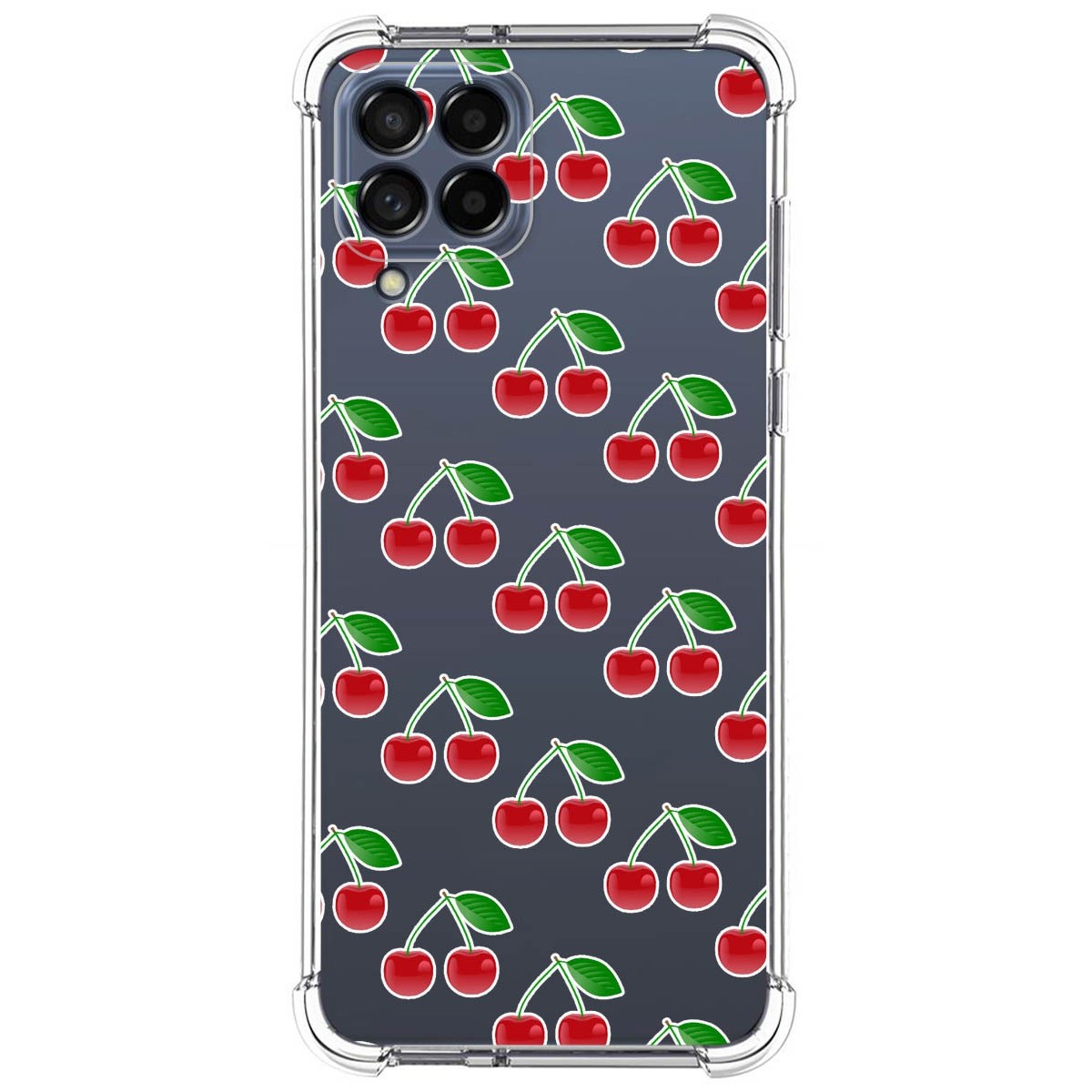 Funda Silicona Antigolpes para Samsung Galaxy M33 5G diseño Cerezas Dibujos