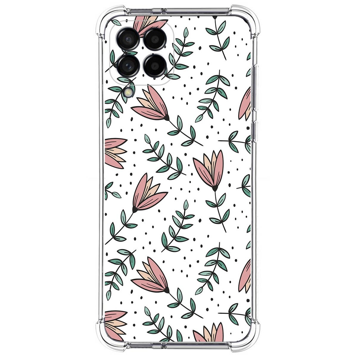 Funda Silicona Antigolpes para Samsung Galaxy M33 5G diseño Flores 01 Dibujos
