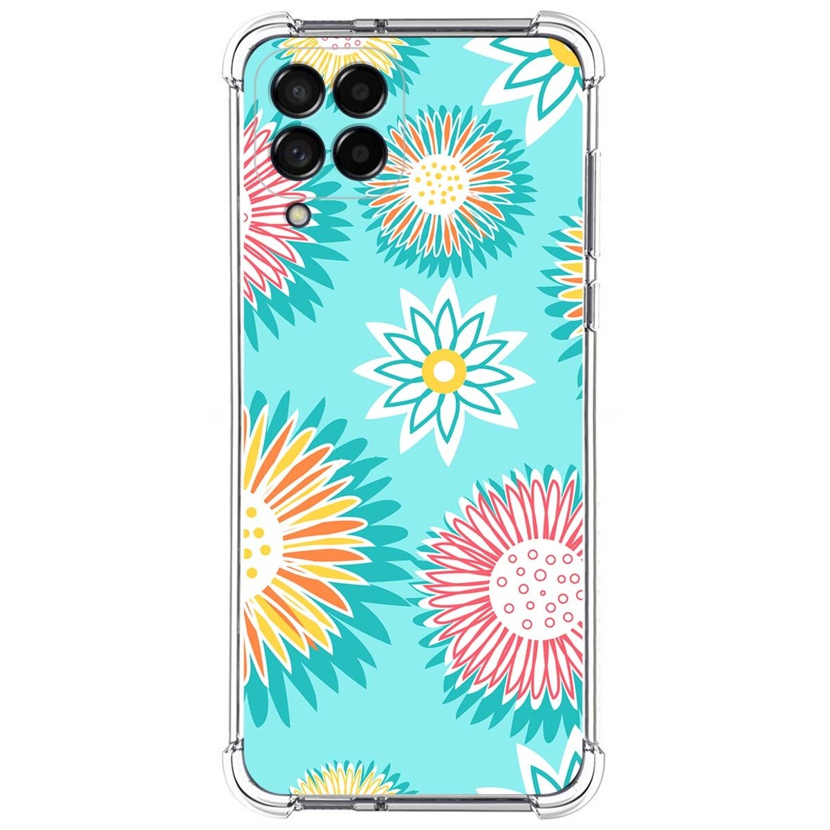 Funda Silicona Antigolpes para Samsung Galaxy M33 5G diseño Flores 05 Dibujos