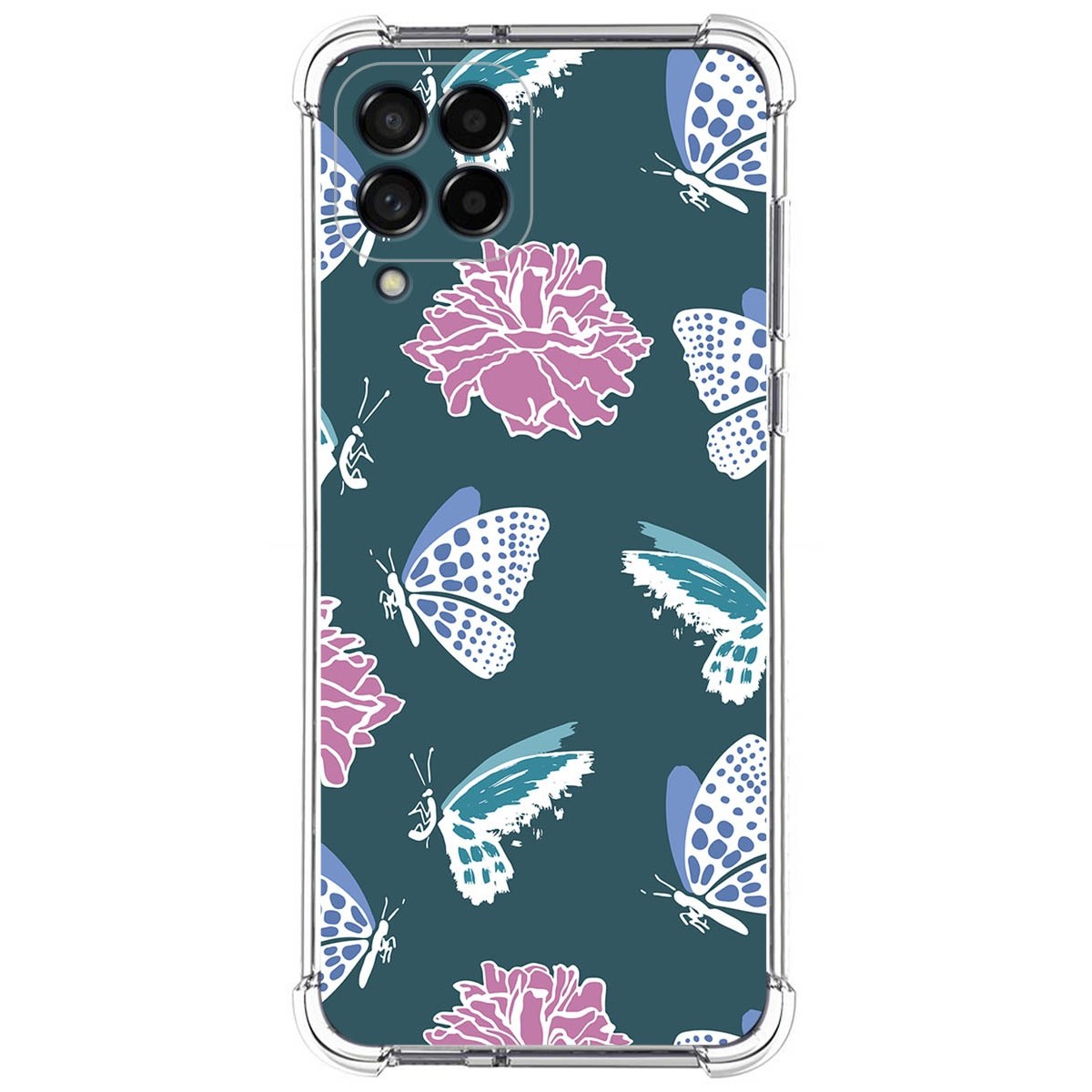 Funda Silicona Antigolpes para Samsung Galaxy M33 5G diseño Flores 10 Dibujos