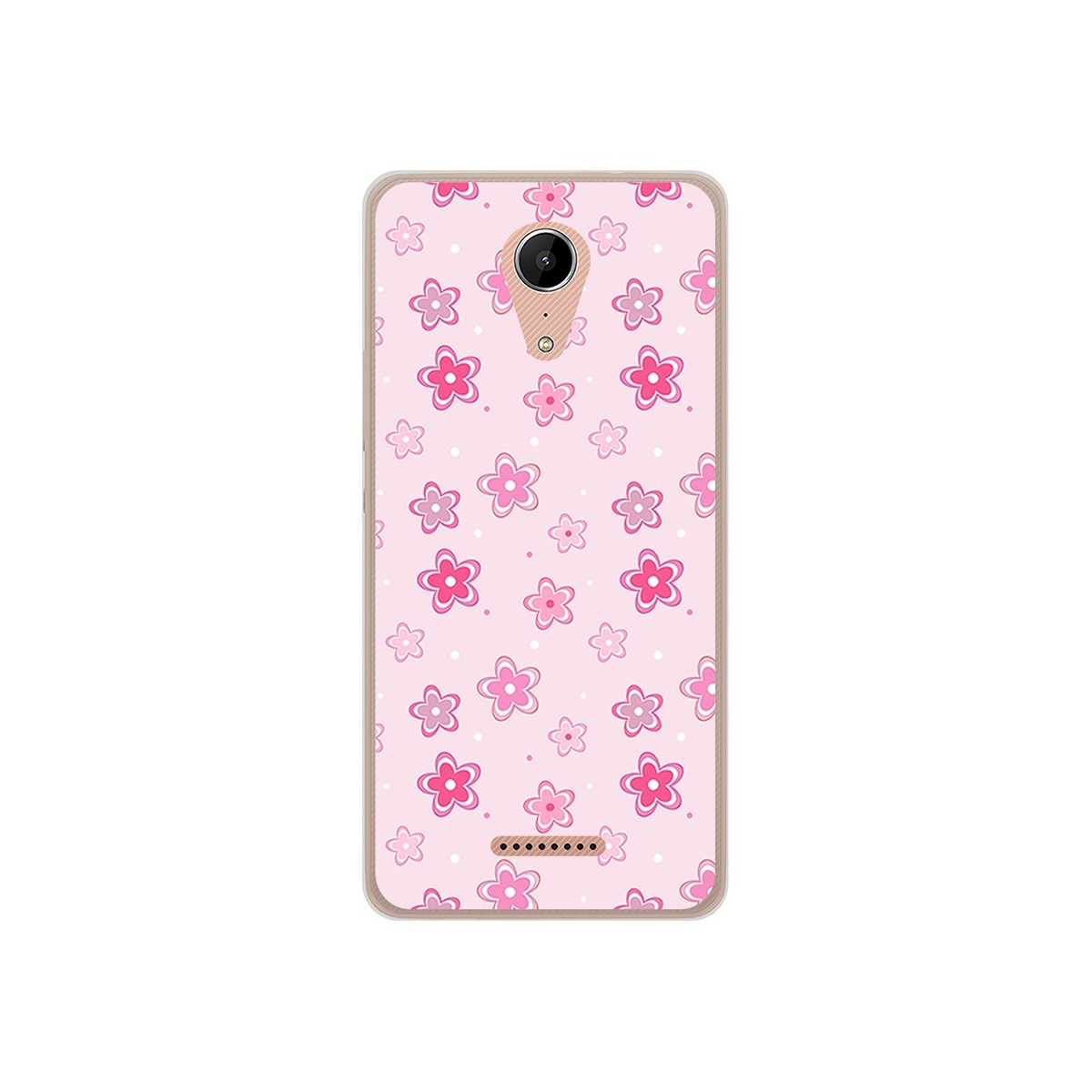Funda Gel Tpu para Wiko Tommy2 Diseño Flores Dibujos