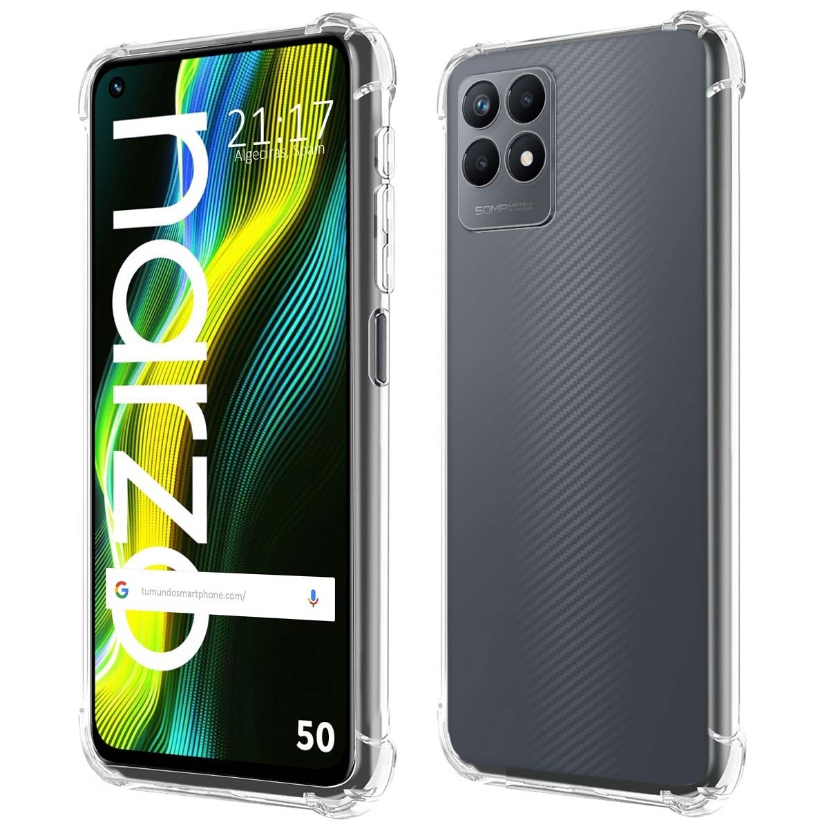 Funda Silicona Antigolpes Transparente para Realme Narzo 50