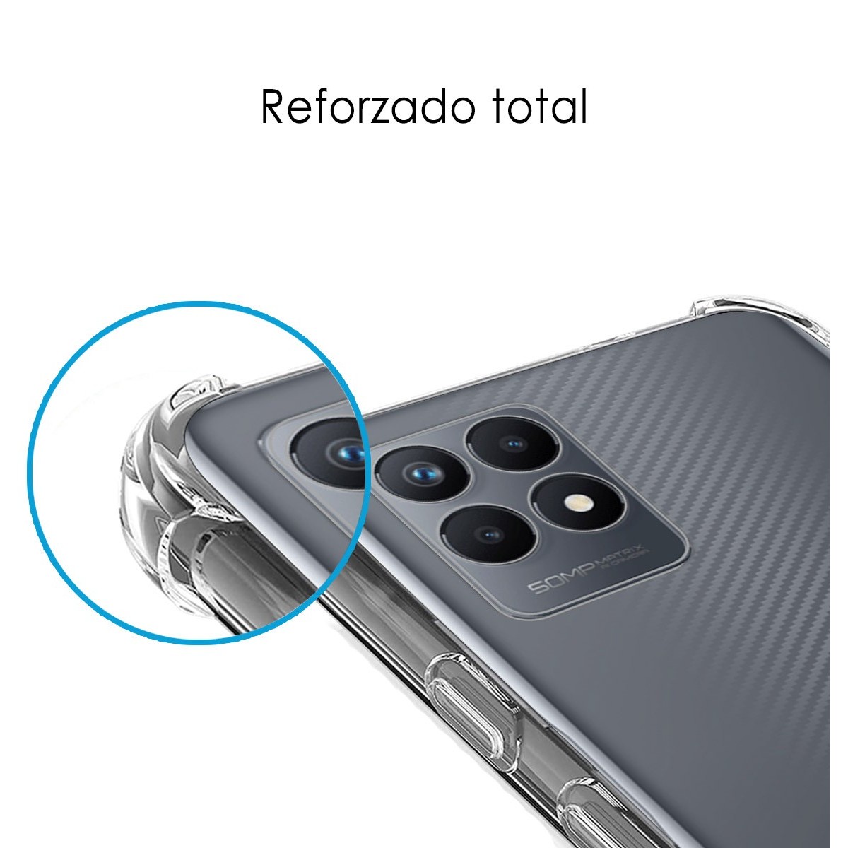 Funda Silicona Antigolpes Transparente para Realme Narzo 50