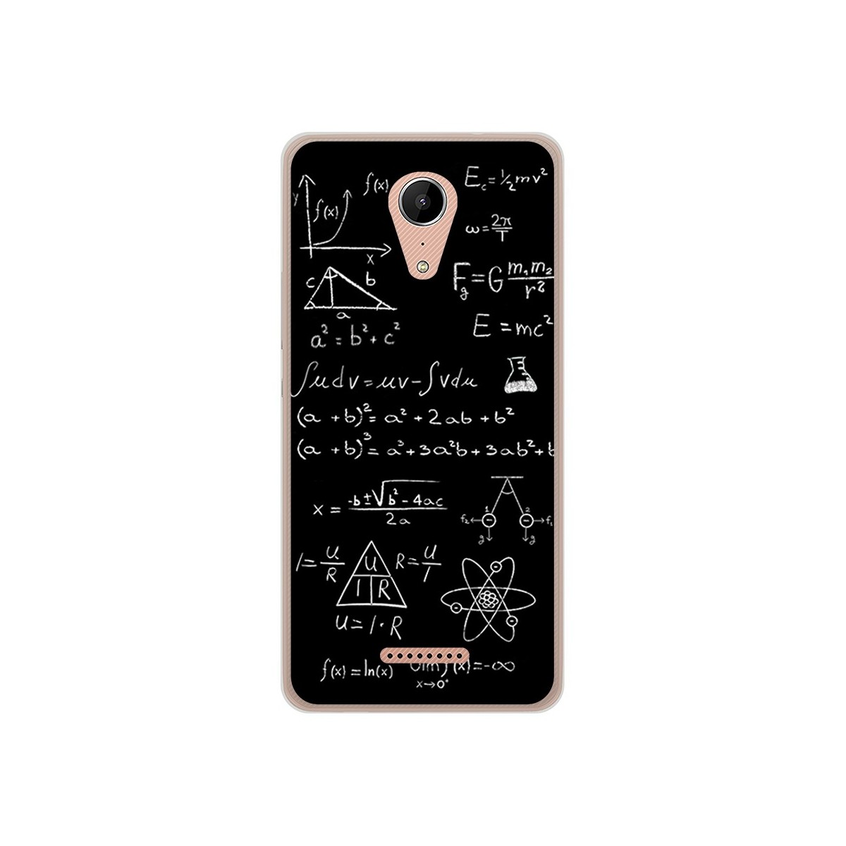 Funda Gel Tpu para Wiko Tommy2 Diseño Formulas Dibujos