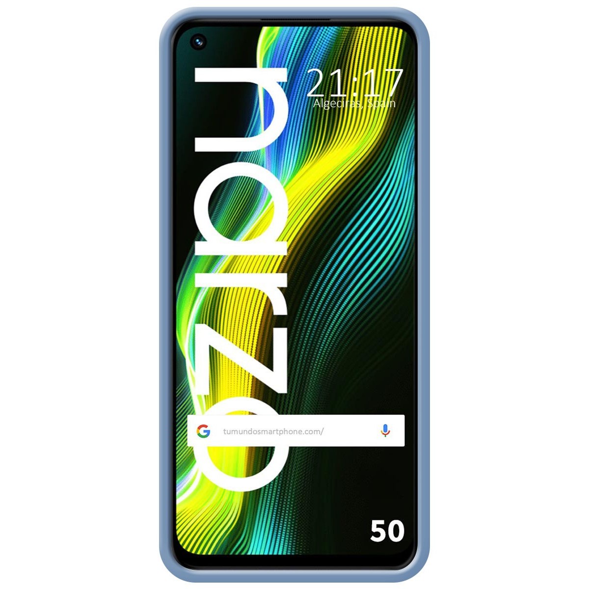 Funda Silicona Líquida Ultra Suave para Realme Narzo 50 Color Azul