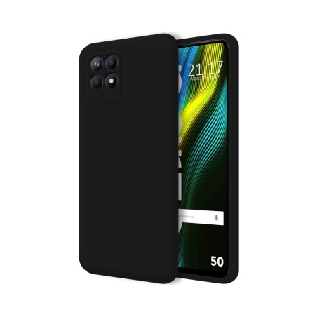 Funda Silicona Líquida Ultra Suave para Realme Narzo 50 Color Negra