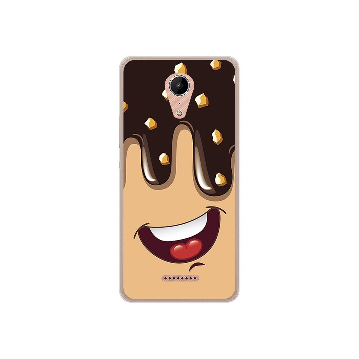 Funda Gel Tpu para Wiko Tommy2 Diseño Helado Chocolate Dibujos