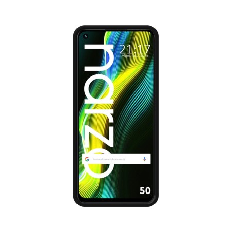 Funda Silicona Líquida Ultra Suave para Realme Narzo 50 Color Negra