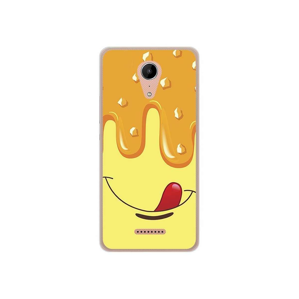 Funda Gel Tpu para Wiko Tommy2 Diseño Helado Vainilla Dibujos
