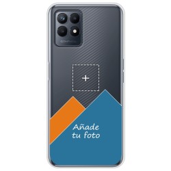 Personaliza tu Funda Silicona Gel TPU Transparente con tu Fotografia para Realme Narzo 50 Dibujo Personalizada
