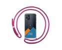 Personaliza tu Funda Colgante Transparente para Realme Narzo 50 con Cordon Rosa Fucsia Dibujo Personalizada