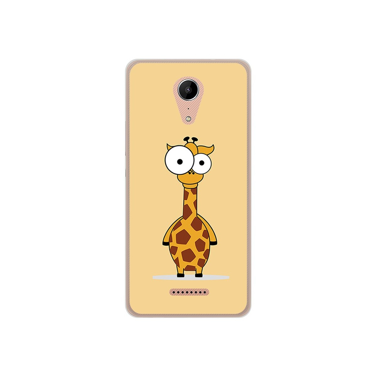 Funda Gel Tpu para Wiko Tommy2 Diseño Jirafa Dibujos