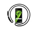Funda Colgante Transparente para Realme 9 4G con Cordon Negro