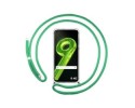 Funda Colgante Transparente para Realme 9 4G con Cordon Verde Agua