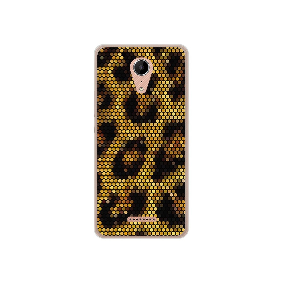 Funda Gel Tpu para Wiko Tommy2 Diseño Leopardo Dibujos