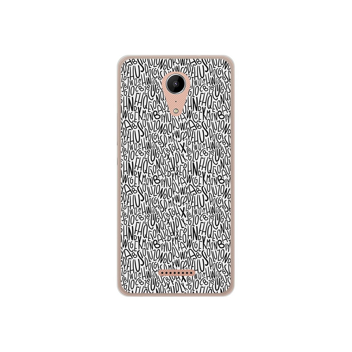 Funda Gel Tpu para Wiko Tommy2 Diseño Letras Dibujos
