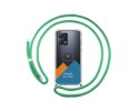 Personaliza tu Funda Colgante Transparente para Realme 9 4G con Cordon Verde Agua Dibujo Personalizada