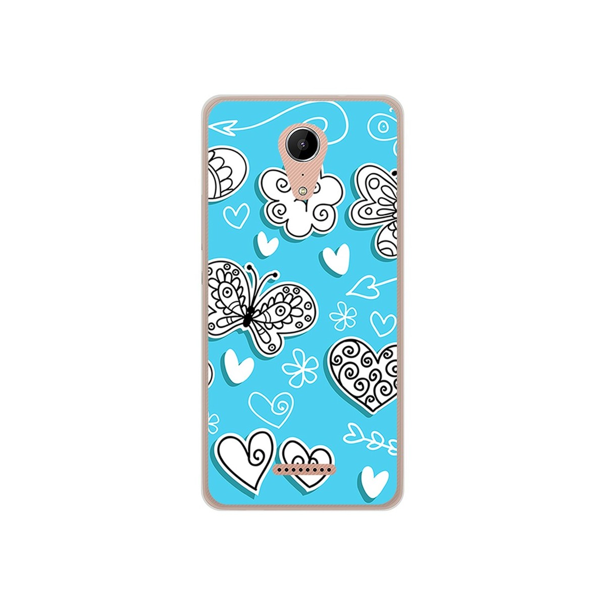 Funda Gel Tpu para Wiko Tommy2 Diseño Mariposas Dibujos
