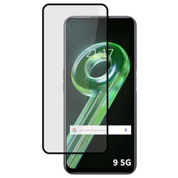 Protector Cristal Templado Completo 5D Full Glue Negro para Realme 9 5G Vidrio