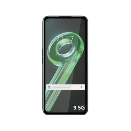 Protector Cristal Templado Completo 5D Full Glue Negro para Realme 9 5G Vidrio