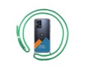 Personaliza tu Funda Colgante Transparente para Realme 9 5G con Cordon Verde Agua Dibujo Personalizada