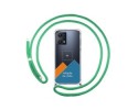 Personaliza tu Funda Colgante Transparente para Realme 9 5G con Cordon Verde Agua Dibujo Personalizada
