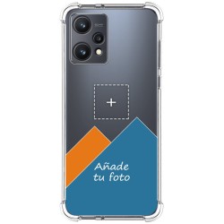 Personaliza tu Funda Silicona AntiGolpes Transparente con tu Fotografía para Realme 9 5G Dibujo Personalizada