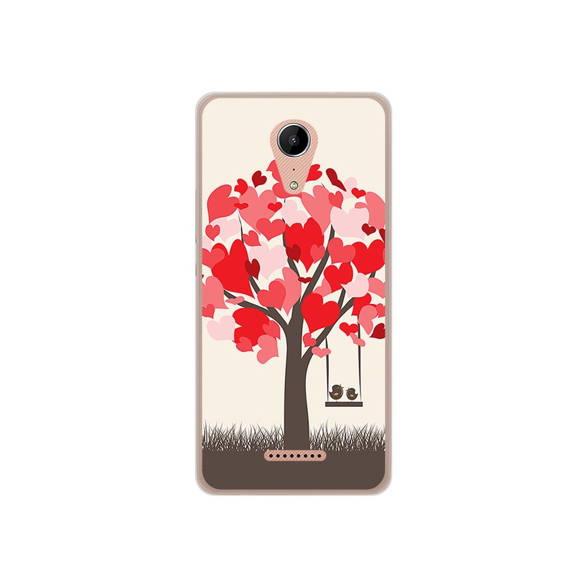 Funda Gel Tpu para Wiko Tommy2 Diseño Pajaritos Dibujos