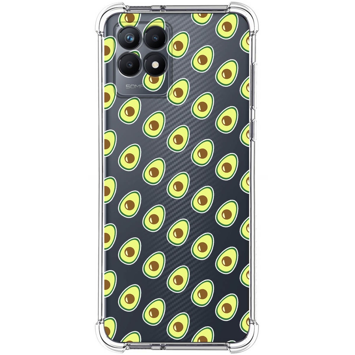 Funda Silicona Antigolpes para Realme Narzo 50 diseño Aguacate Dibujos