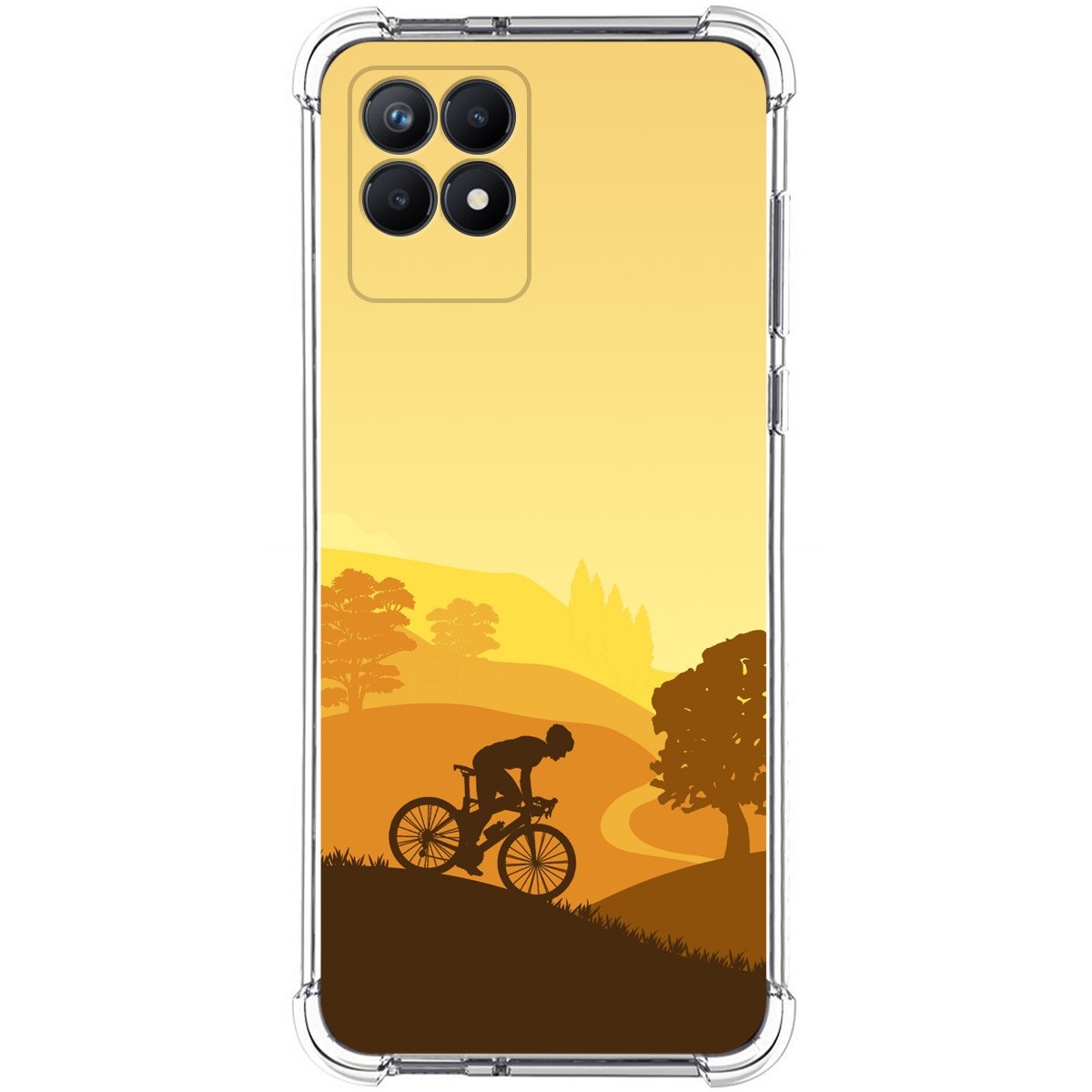 Funda Silicona Antigolpes para Realme Narzo 50 diseño Ciclista Dibujos