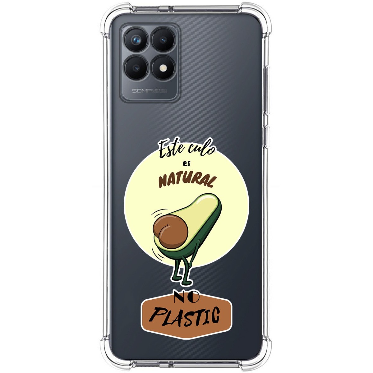 Funda Silicona Antigolpes para Realme Narzo 50 diseño Culo Natural Dibujos