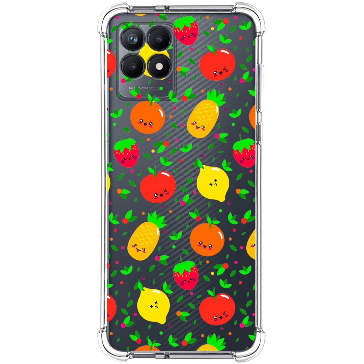 Funda Silicona Antigolpes para Realme Narzo 50 diseño Frutas 01 Dibujos
