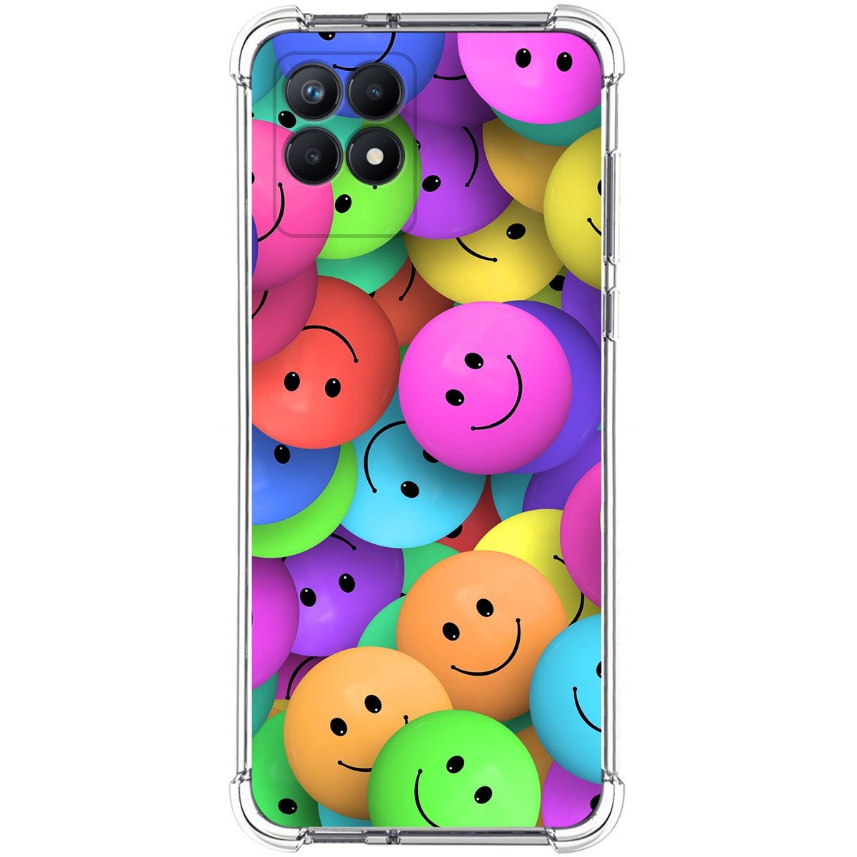 Funda Silicona Antigolpes para Realme Narzo 50 diseño Smile Dibujos